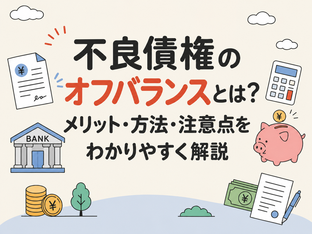 不良債権のオフバランスとは？メリット・方法・注意点をわかりやすく解説
